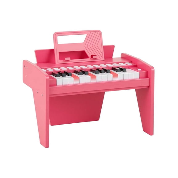 Resenkos 25-Key Kids Piano Keyboard with Speed & Volume Control - Pink