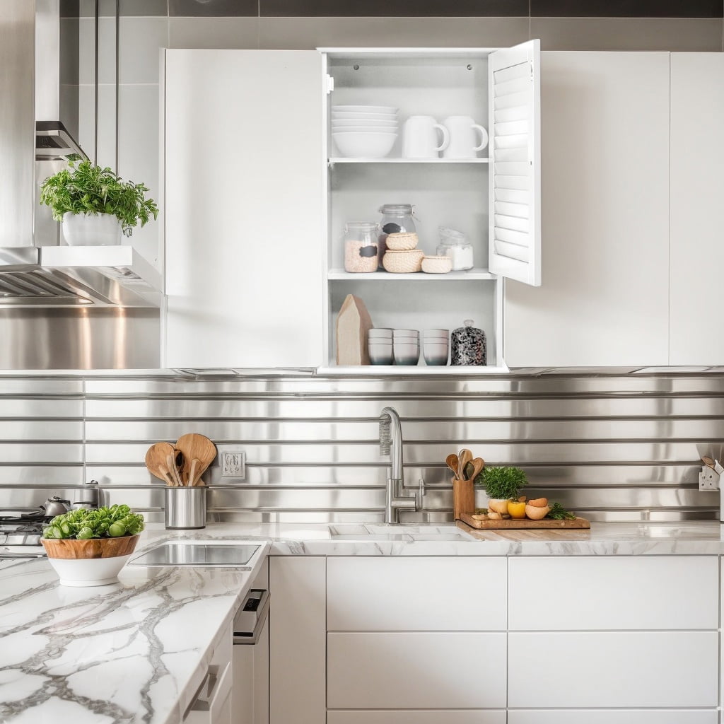 Resenkos 27.5 Inch H Wall Hanging Bathroom Storage Cabinet, Wall Cabinet for Bathroom Laundry Room Kitchen