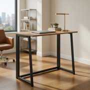 Resenkos 31 Inch Space-saving Folding Computer Desk for Home Office-Natural, Home Office Desks, Gaming Computer Desks for Study,Working,Writing
