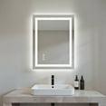 thumbnail image 1 of Resenkos 32x24 Inch Frameless Rectangle LED Bathroom Mirror - Vanity-Focused Illumination, Sleek Look for Bathroom Countertops​, 1 of 13