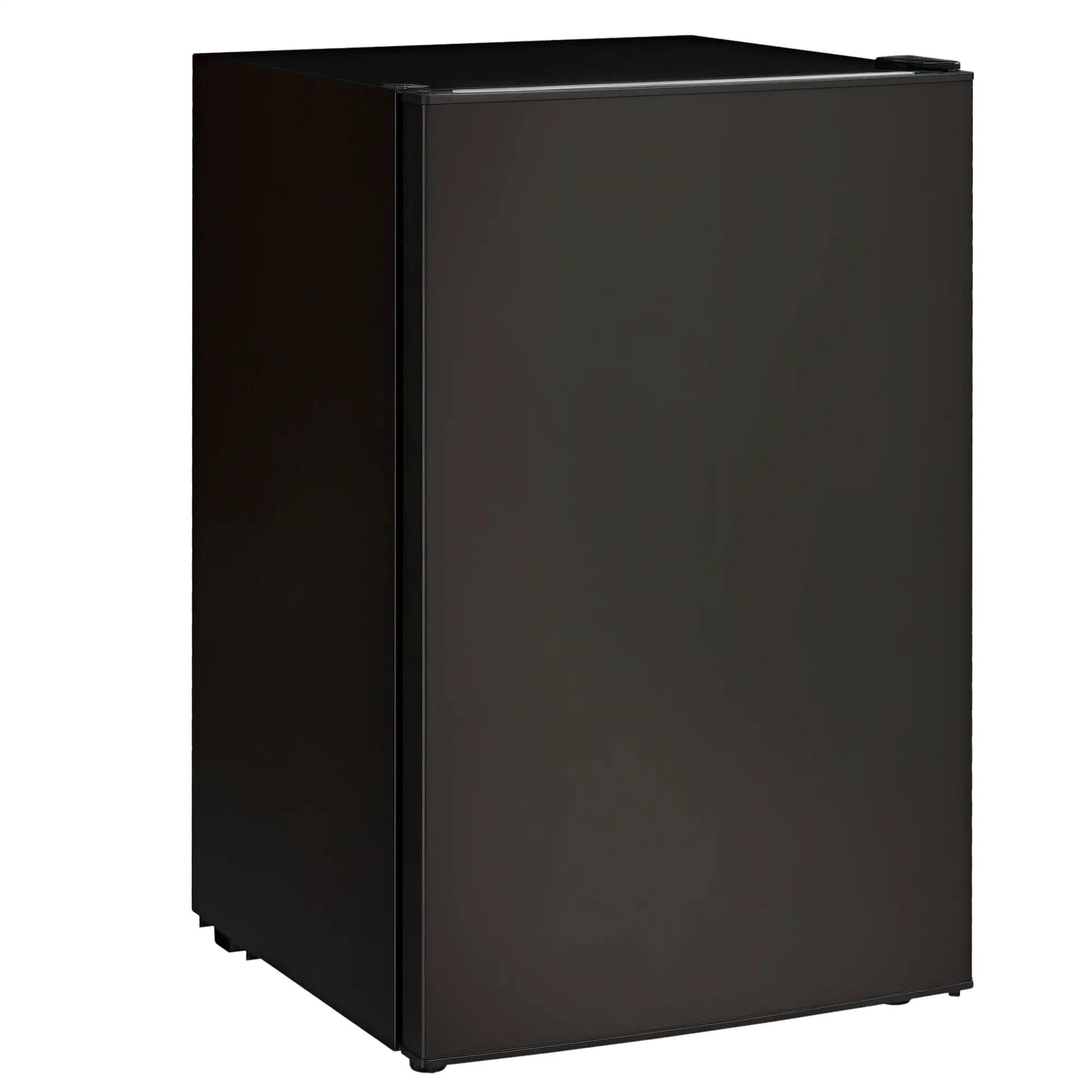 Resenkos 4.5 Cu.Ft Mini Fridge, Single Door Refrigerator with Freezer, Wheels, Adjustable Thermostat, Reversible Door, Black
