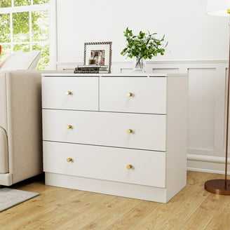 Little Seeds Monarch Hill Poppy 6-Drawer Dresser, White/Pink