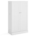 thumbnail image 1 of Resenkos 41-Inch Tall White Kitchen Pantry Cabinet with Doors and Adjustable Shelves, 1 of 8