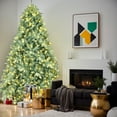 thumbnail image 1 of Resenkos 4ft Pre-Lit Artificial Christmas Tree with 150 Warm White LEDs & Hinged Design, Green, 1 of 6