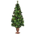 thumbnail image 1 of Resenkos 5-Ft Pre-Lit Artificial Christmas Tree with Red Berries Decor - Green, 1 of 4