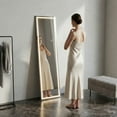 thumbnail image 1 of Resenkose 59x16 Inch Slim Frameless Vertical LED Wall Mirror for Contemporary Spaces - Black, 1 of 11