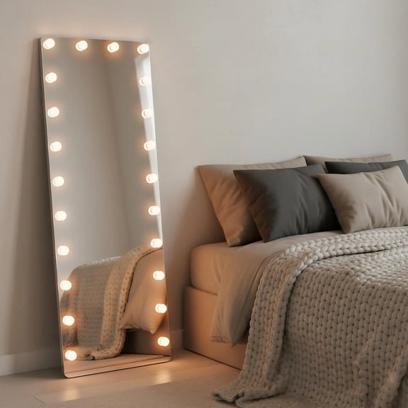 Resenkose 65x22 Inch Hollywood LED Full-Length Wall Mirror with Vertical Design