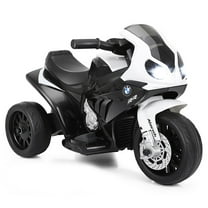 Resenkos 6V Kids 3 Wheels Riding BMW Licensed Electric Motorcycle-Black, Motorcycle Toy for Children Boys & Girls
