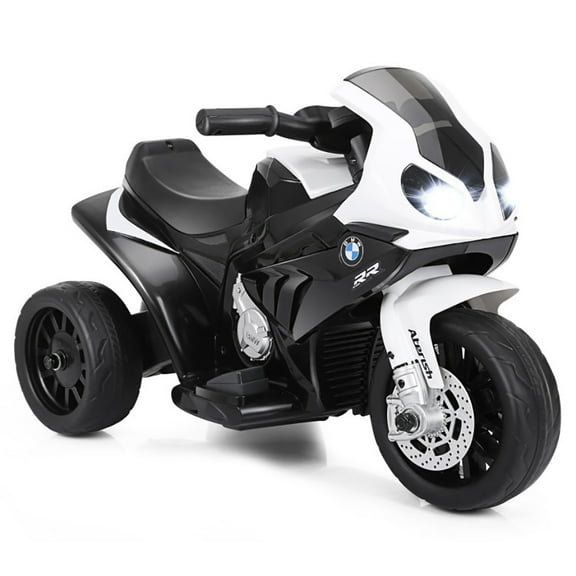 Resenkos 6V Kids 3 Wheels Riding BMW Licensed Electric Motorcycle-Black, Motorcycle Toy for Children Boys & Girls