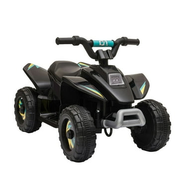Resenkos 6V Kids Ride On Electric ATV, Ride Car with 4 Wheels, Ride-On Toy for Toddlers 1-3 Boys & Girls(Black)