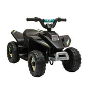 Resenkos 6V Kids Ride On Electric ATV, Ride Car with 4 Wheels, Ride-On Toy for Toddlers 1-3 Boys & Girls(Black)