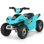 Resenkos 6V Kids Ride On Electric ATV, Ride Car with 4 Wheels, Ride-On Toy for Toddlers 1-3 Boys & Girls(Blue)