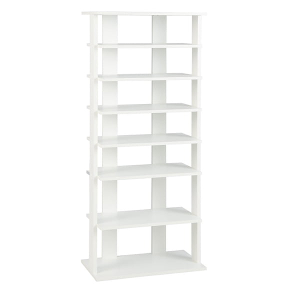 Resenkos 7 Tiers Vertical Shoe Rack for Front Door-White, Space-Saving Shoe Rack Organizer for Closet Entryway