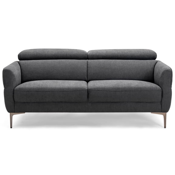 Resenkos 72.5 Inch Modern Fabric Loveseat Sofa Couch with Adjustable Headrest, Sectional Sofa Couch Living Room Sleeper Set