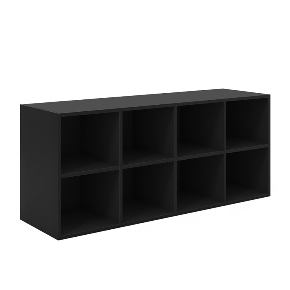 Resenkos 8 Cubbies Shoe Organizer with 500 LBS Weight Capacity-Black, Space-Saving Shoe Rack Organizer for Closet Entryway