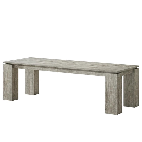 Resenkos 86-Inch Large Farmhouse Dining Table for 8 with Thick Wooden Legs
