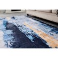 thumbnail image 1 of Resenkos Abstract Design Gray Blue Yellow Machine Washable Super Soft Area Rug, Modern Carpet for Bedroom Dining Room Farmhouse Home Office, 1 of 11