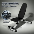 thumbnail image 1 of Resenkos Adjustable Foldable Weight Bench Press, Home Gym Strength Training Exercise Workout Bench for Full Body, 1 of 10