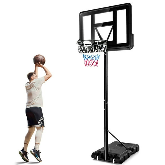 Resenkos Adjustable Portable Basketball Hoop Stand with Shatterproof Backboard Wheels