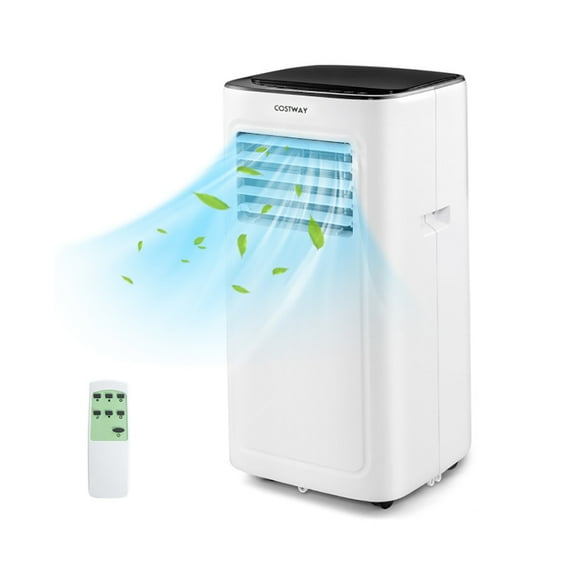Resenkos Air Conditioner, Cooler,3-in-1 9000 BTU Air Conditioner with Dehumidifier and 24H Timer-White