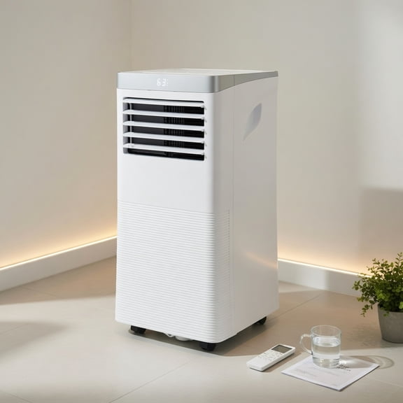 Resenkos Air Conditioner, Cooler,8000 BTU 3-in-1 Portable Air Conditioner with Remote Control-White