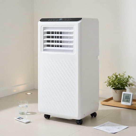 Resenkos Air Conditioner, Cooler,8000 BTU Portable Air Conditioner 3 in 1 Floor AC Unit with Fan and Dehumidifier-White