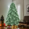 thumbnail image 1 of Resenkos Artificial 5ft Blue green Tint Christmas Tree with 1194 PE/PVC Mixed Branch Tips, memory wire iron wire, Hinged Premium & Foldable Base for Indoor Holiday Decorating, Green, 1 of 12
