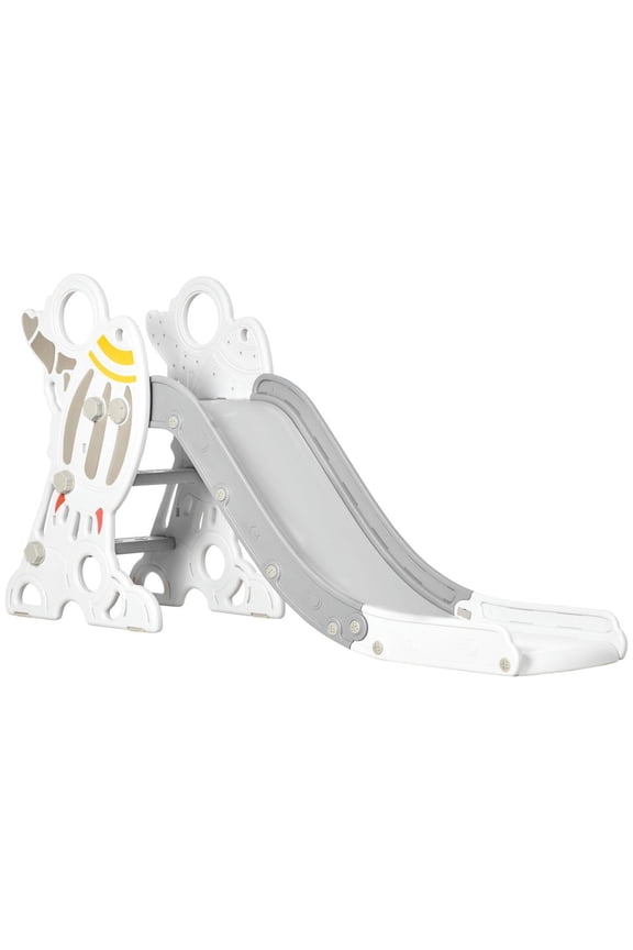 Resenkos Baby Indoor Slide, Kids Indoor Slide for Toddlers Ages 1.5-3, Small Toddler Slide, Space Toy Playset, Gray