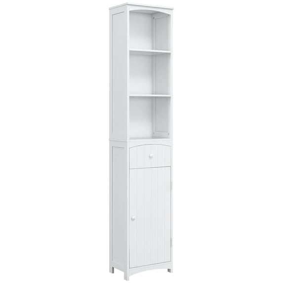 Resenkos Bathroom Floor Cabinet,Bathroom Storage Cabinet, Free Standing Bathroom Storage Unit, Tall Linen Tower, White