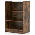 thumbnail image 1 of Resenkos Bookshelf, Open Bookcase Book Bookshelf,Storage Bookshelf Unit Plant Stand,3-Tier Bookcase Open Display Rack Cabinet , Adult, Brown, 1 of 8