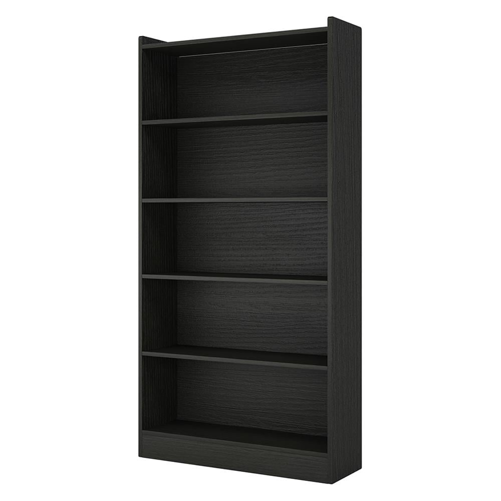 Resenkos Bookshelf, Storage Shelf, Bookcase,Wood Bookcase, 72" Tall Bookshelf with 6-Tier Open Storage Shelves,Black