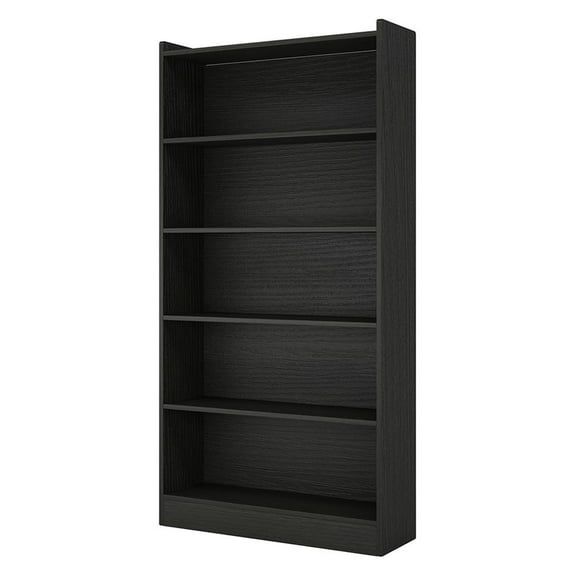 Resenkos Bookshelf, Storage Shelf, Bookcase,Wood Bookcase, 72" Tall Bookshelf with 6-Tier Open Storage Shelves,Black
