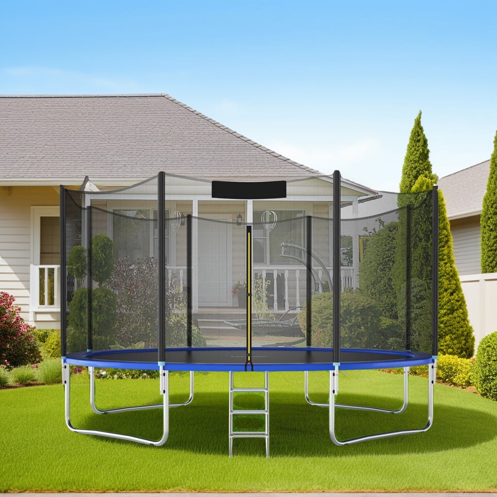 Resenkos Bounce Trampoline Replacement Safety Enclosure Net,Trampoline Safety Replacement Protection Enclosure Net-10 ft