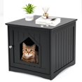 thumbnail image 1 of Resenkos Cat Cage, Cat Crate Kennel Enclosure Playpen,Sidetable Nightstand Weatherproof Multi-function Cat House-Black, 1 of 10