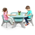 thumbnail image 1 of Resenkos Children Kids Activity Table & Chair Set Play Furniture W/Storage-Blue, Small Folding Table for Arts & Crafts, Snack Time, Homeschooling, Homework, 1 of 8
