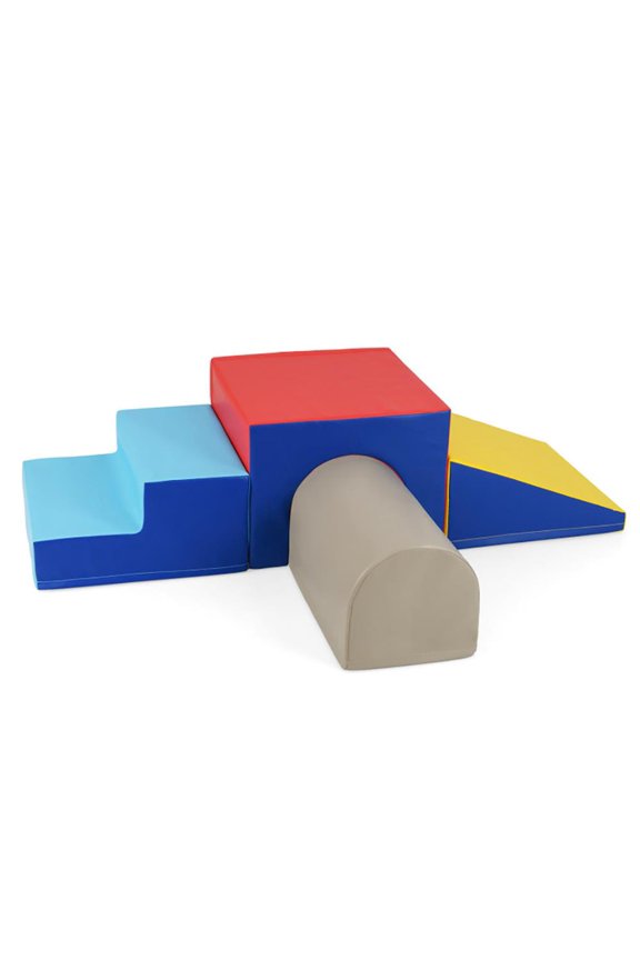 Climb and Crawl Foam Block Play Set for Infant Baby-Yellow