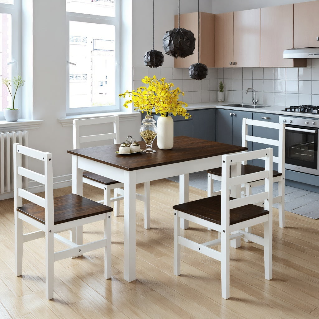 Pine Wood Dining Mecor Piece Dining Table Set Mecor Piece Kitchen