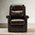 thumbnail image 1 of Resenkos Electric Power Lift Chairs Recliner, Faux Leather Upholstered Reclining Lifting Chair, Brown, 1 of 7