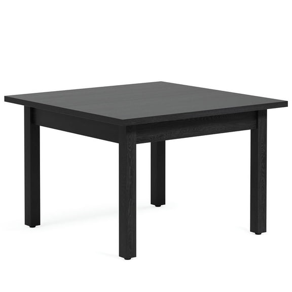 Resenkos End Table,Dining Table, Living Room Table,39.4'' Square Dining Table Kitchen Table with Solid Wood Legs for 4,Black