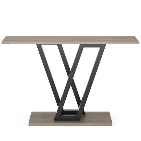 Resenkos Entryway Table, Console Sofa Table,43 Inch Console Table, Industrial Entryway Hallway Table,Gray
