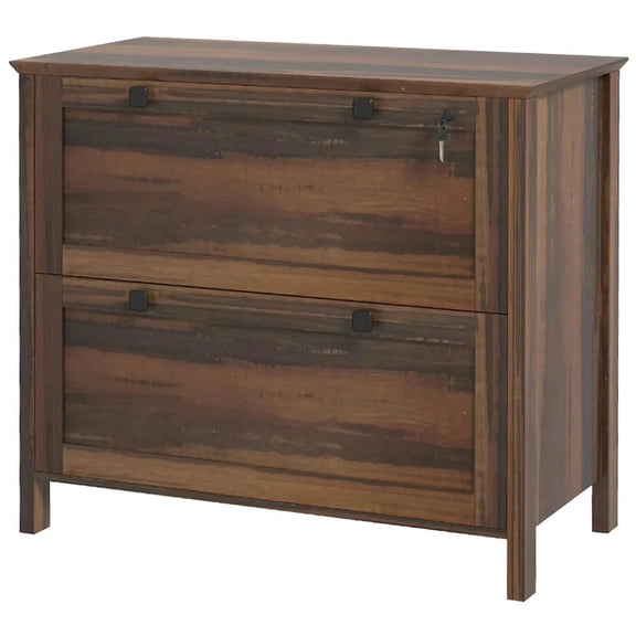 Resenkos Filing Stroage Cabinets,File Stroage Cabinet, 2 Drawer Filing Cabinet with Adjustable Hanging Bar for Letter, A4 and Legal Size, Brown