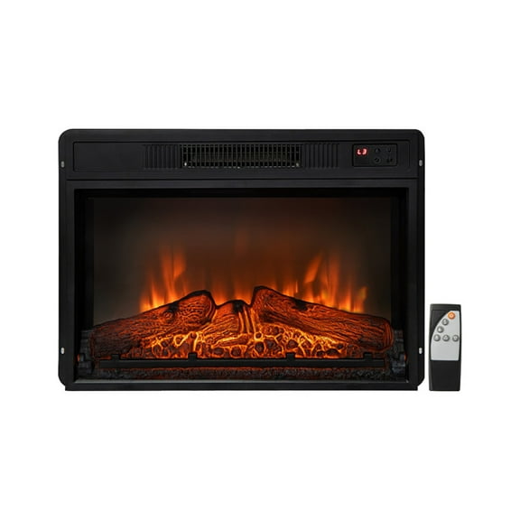 Resenkos Fireplace Heater,Electric Fireplace, 18/23 Inch Electric Fireplace Inserted with Adjustable LED Flame-23 inches