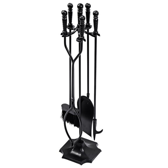 Resenkos Fireplace Toolset,31 Inch 5 Pieces Hearth Fireplace Fire Tools Set