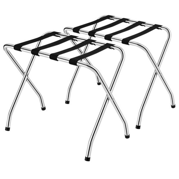 Resenkos Foldable Luggage Rack with Nylon Belts for Home