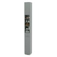 thumbnail image 1 of Resenkos Freestanding Slim Bathroom Cabinet with Drawer and Adjustable Shelves-Gray, Bathroom Cabinets for Entryway Storage, Home Office Furniture, 1 of 8