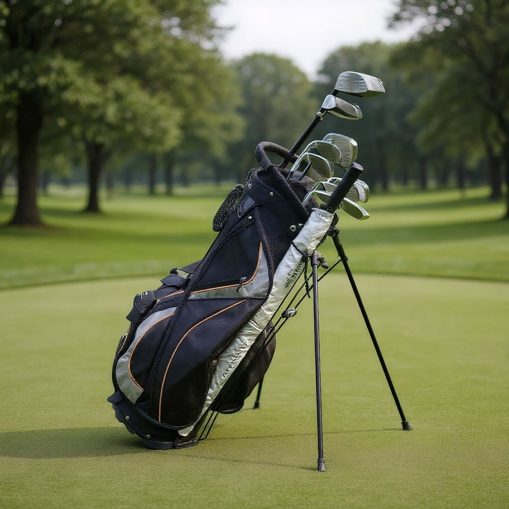 Resenkos Golf Carry Bag,Golf Stand Bag,9 Inch Golf Stand Bag Divider Carry Pockets Storage