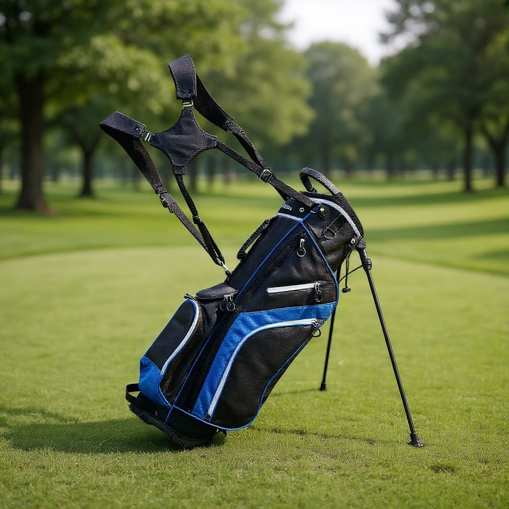 Resenkos Golf Carry Bag,Golf Stand Bag,Lightweight Golf Stand Bag with 14 Way Top Dividers and 6 Pockets-Blue