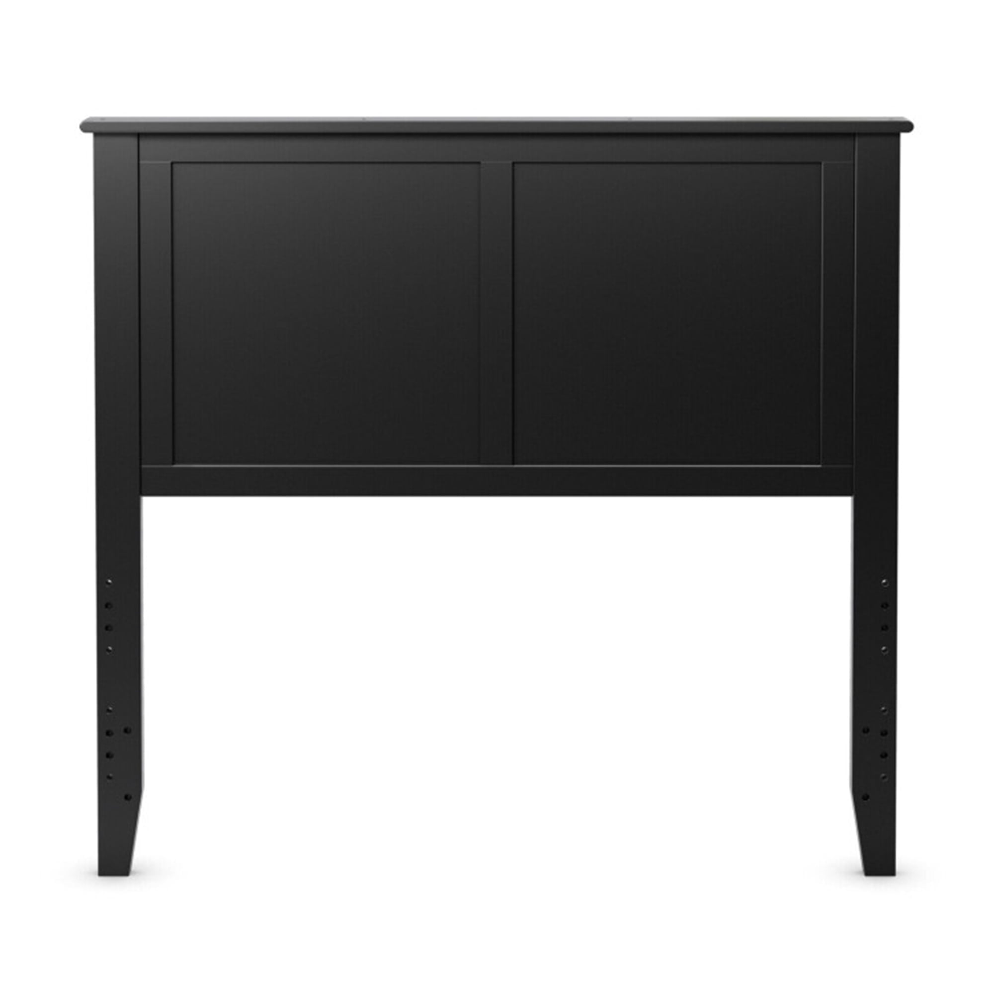 Resenkos Headboard , Twin Size Wood Headboard with Pre-drilled Holes and Height Adjustment, Simplistic Wooden Headboard 2" D x 44" W x 41.5" H, Black