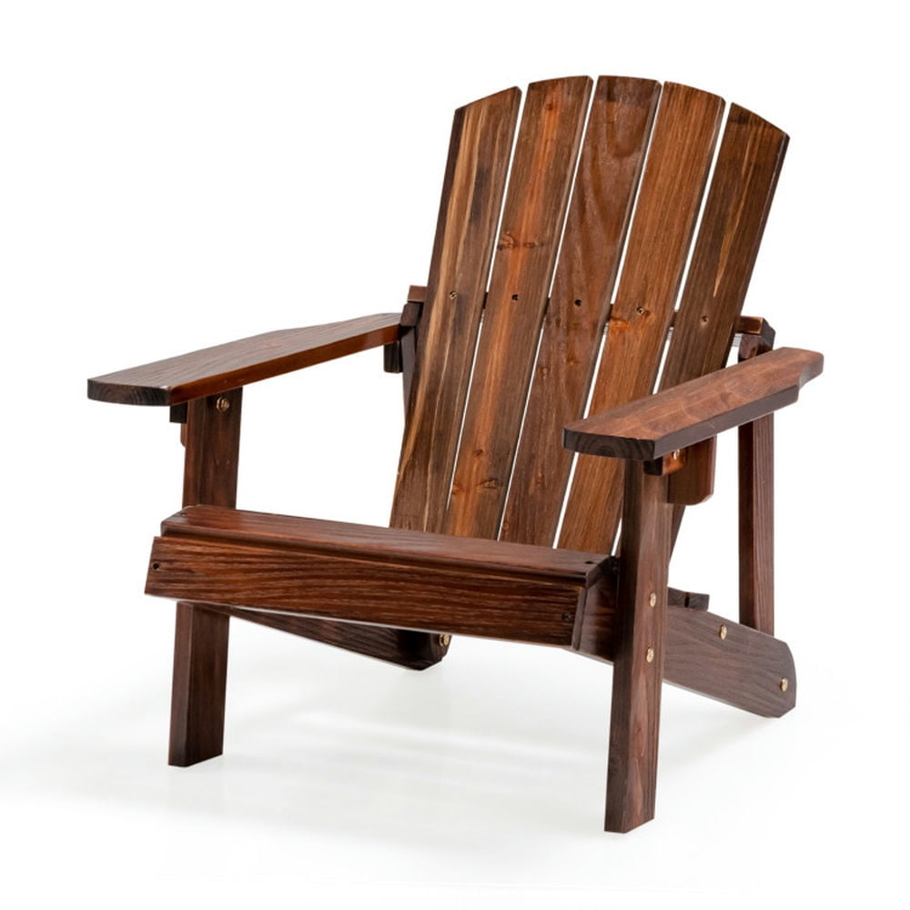 Resenkos Kid's Adirondack Chair with High Backrest and Arm Rest-Coffee, Kids Chairs for Kids Resenkos Kid's Adirondack Chair with High Backrest and Arm Rest-Coffee, Kids Chairs for Kids