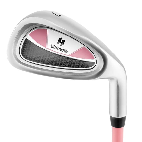 Resenkos Kids #7 Iron Golf Club with Fiberglass Shaft & Headcover - Pink